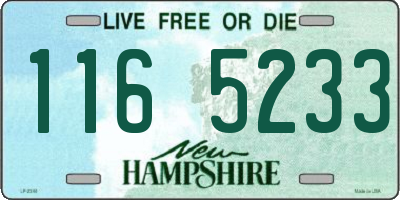 NH license plate 1165233