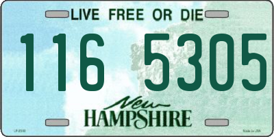 NH license plate 1165305
