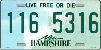 NH license plate 1165316
