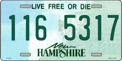 NH license plate 1165317