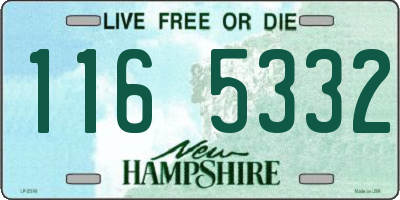 NH license plate 1165332