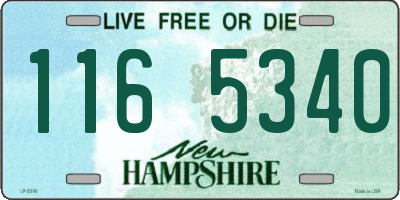 NH license plate 1165340