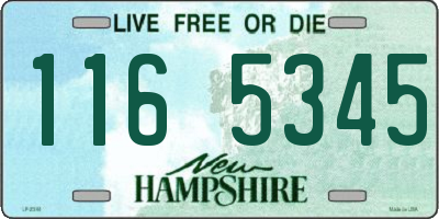 NH license plate 1165345