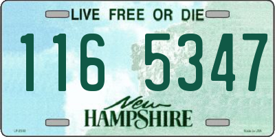 NH license plate 1165347