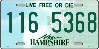 NH license plate 1165368