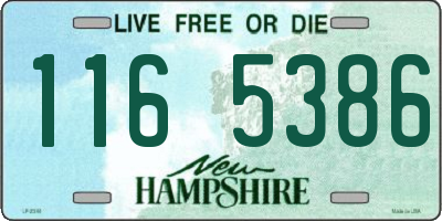 NH license plate 1165386
