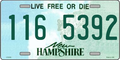 NH license plate 1165392