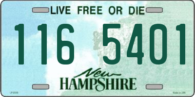 NH license plate 1165401