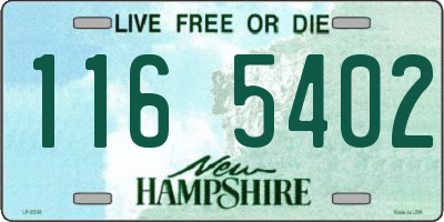 NH license plate 1165402