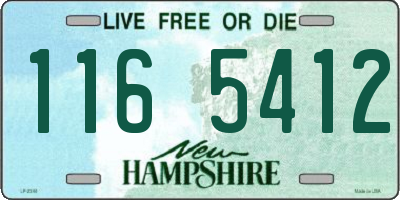 NH license plate 1165412