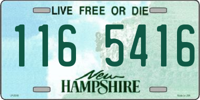 NH license plate 1165416