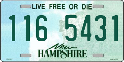 NH license plate 1165431