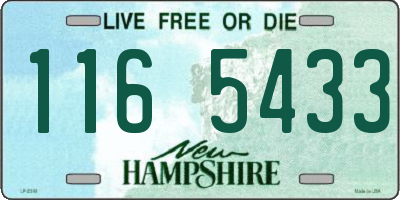 NH license plate 1165433