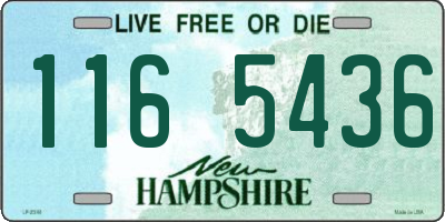 NH license plate 1165436