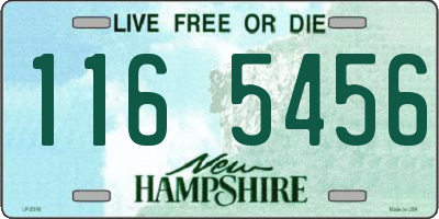 NH license plate 1165456
