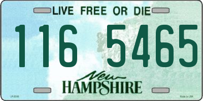 NH license plate 1165465