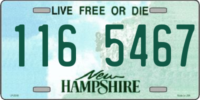 NH license plate 1165467