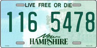 NH license plate 1165478