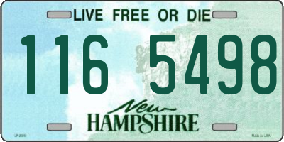 NH license plate 1165498