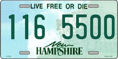 NH license plate 1165500