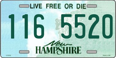 NH license plate 1165520