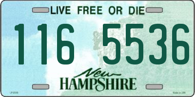 NH license plate 1165536