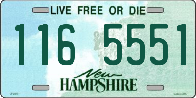 NH license plate 1165551