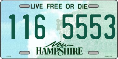 NH license plate 1165553