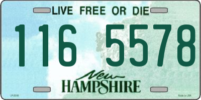 NH license plate 1165578