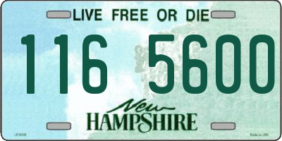 NH license plate 1165600