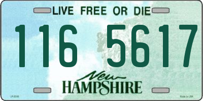 NH license plate 1165617