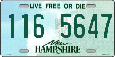NH license plate 1165647