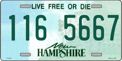 NH license plate 1165667