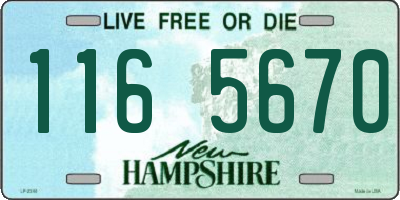 NH license plate 1165670
