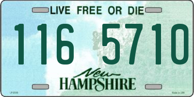 NH license plate 1165710