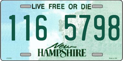 NH license plate 1165798