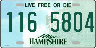 NH license plate 1165804