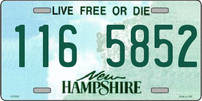 NH license plate 1165852