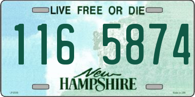 NH license plate 1165874