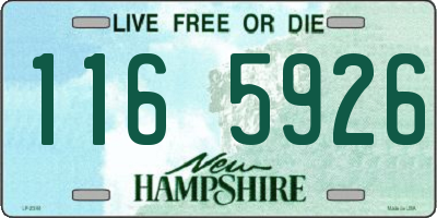 NH license plate 1165926
