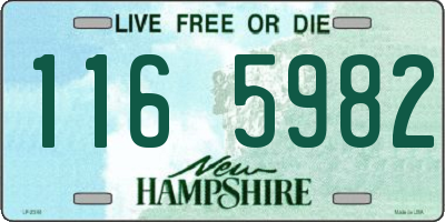NH license plate 1165982