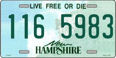 NH license plate 1165983