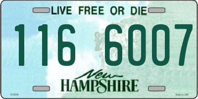 NH license plate 1166007