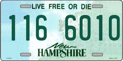 NH license plate 1166010