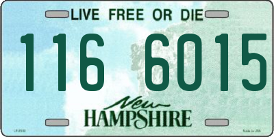 NH license plate 1166015