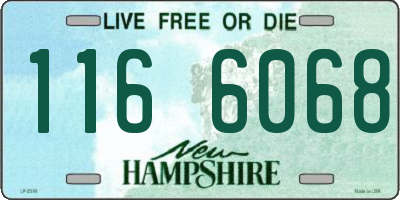 NH license plate 1166068