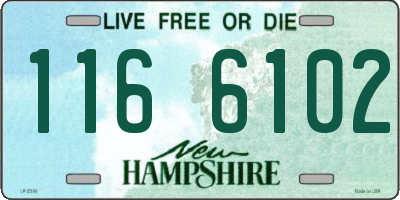 NH license plate 1166102