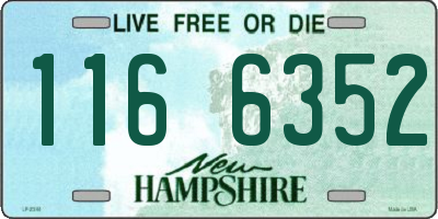 NH license plate 1166352
