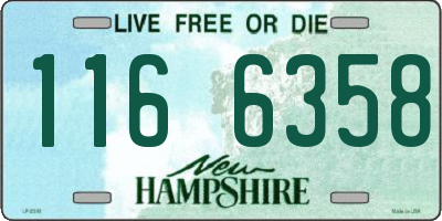 NH license plate 1166358