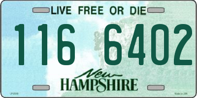 NH license plate 1166402